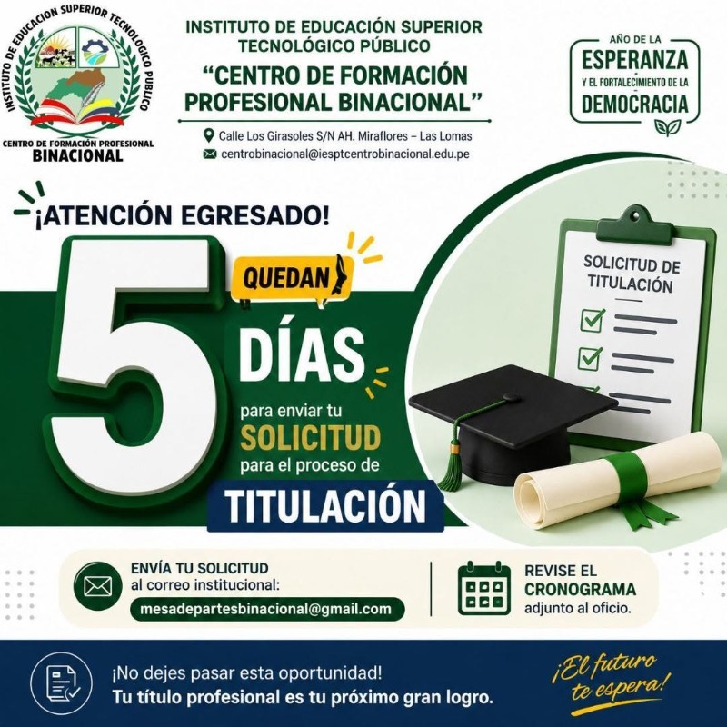 Proceso titulación 2026